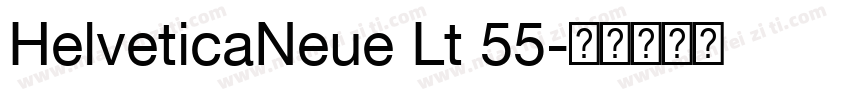 HelveticaNeue Lt 55字体转换